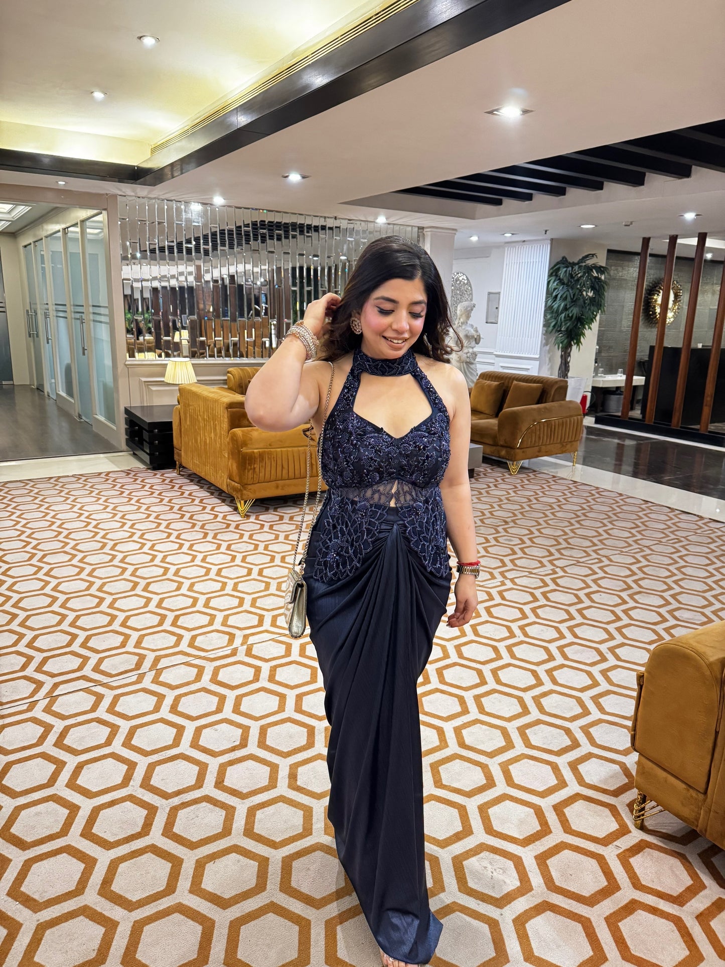 Lerina Embroidered Indowestern Outfit