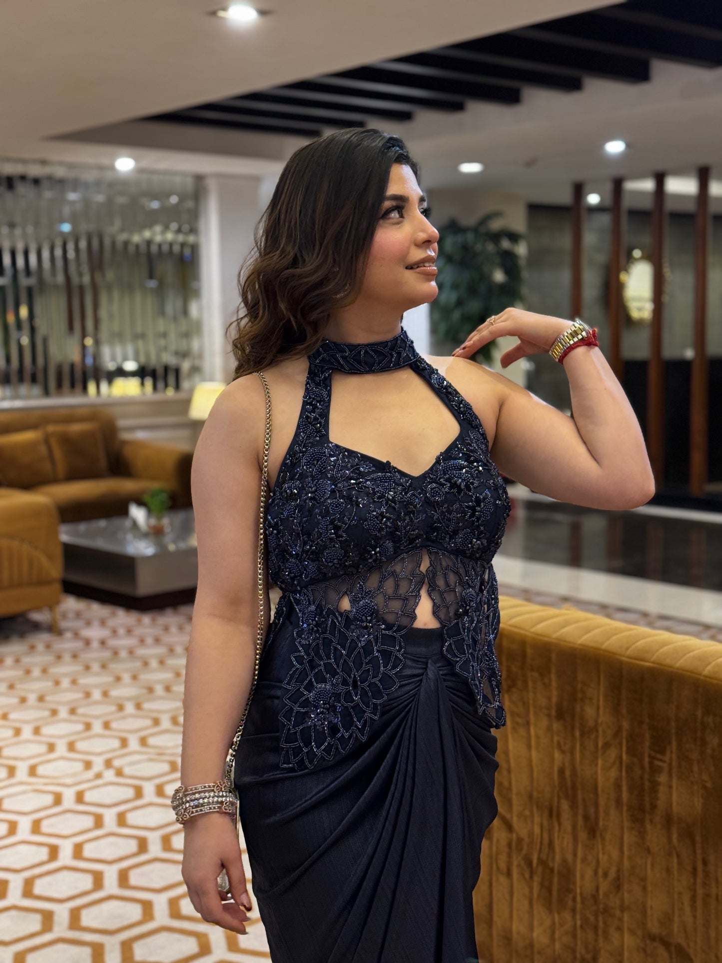 Lerina Embroidered Indowestern Outfit