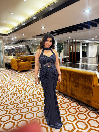 Lerina Embroidered Indowestern Outfit