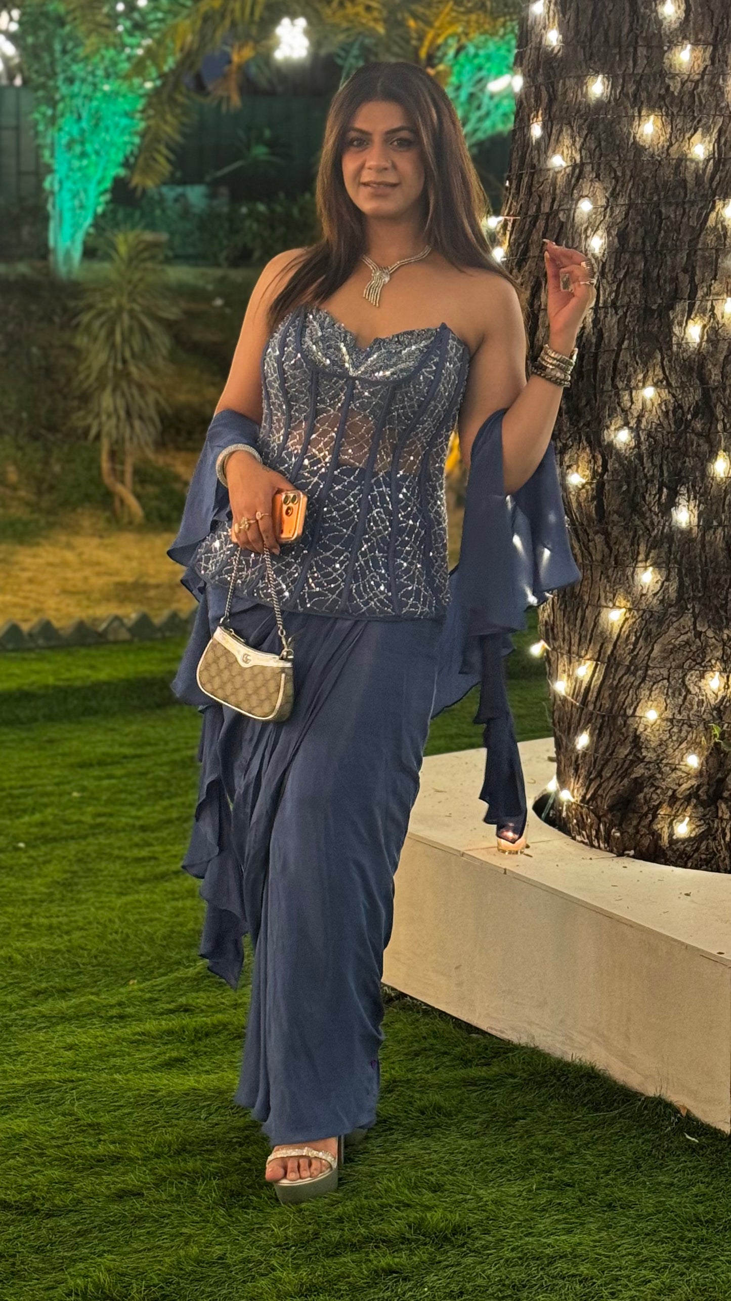 Nisira Embroidered Indowestern Outfit