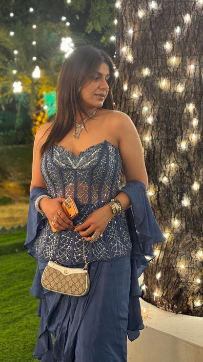 Nisira Embroidered Indowestern Outfit