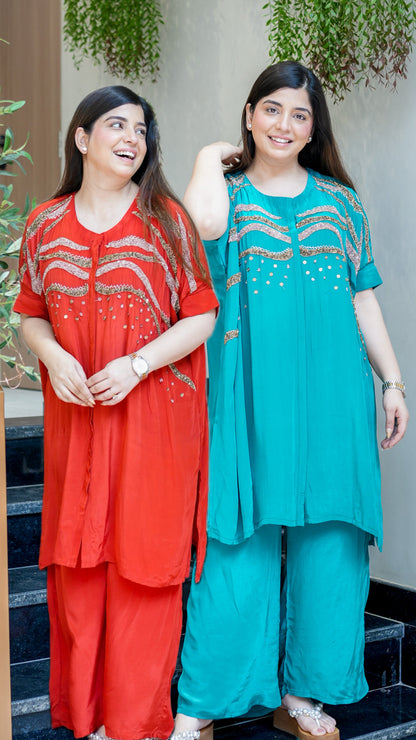 Samira Embroidered Co ord Set