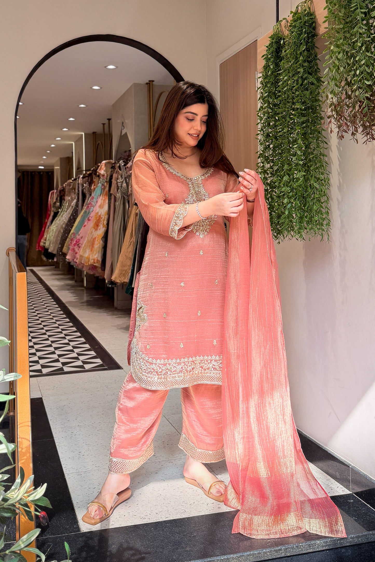 Ayanika Embroidered Suit Set