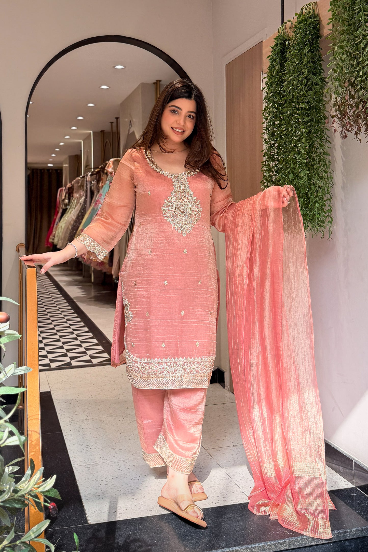 Ayanika Embroidered Suit Set