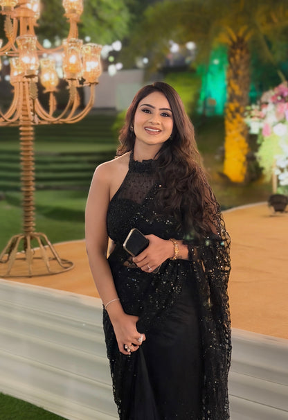 Vashika Hand Embroidered Drape Saree