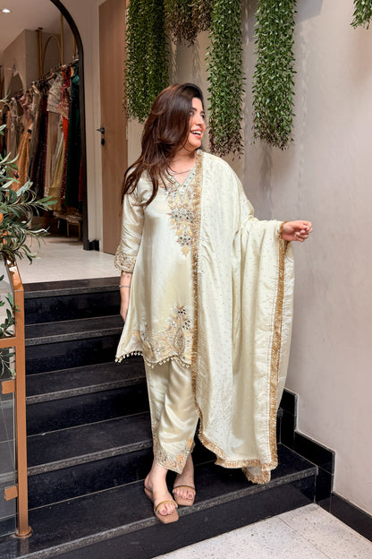Zarmala Mirror Embroidered Suit Set