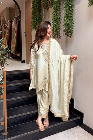 Zarmala Mirror Embroidered Suit Set