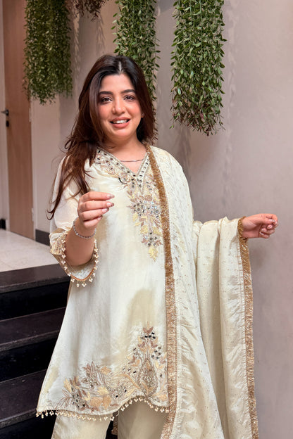 Zarmala Mirror Embroidered Suit Set