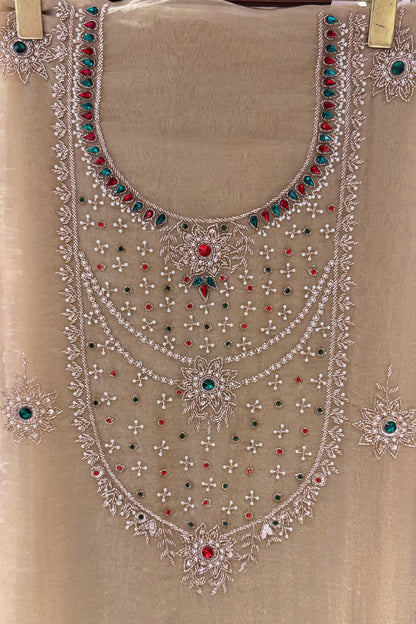 Rimsha Hand Embroidered Unstitched Suit Set