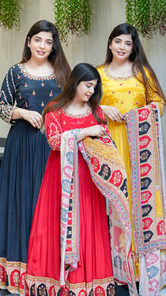 Nira Embroidered Anarkali