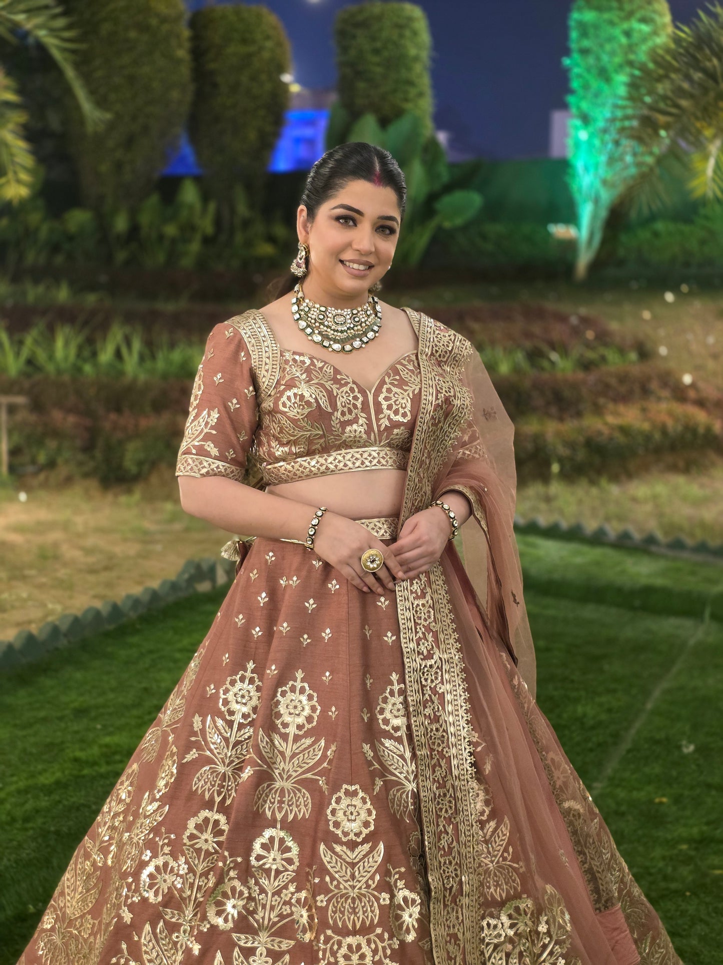 Praniri Hand Embroidered Lehenga