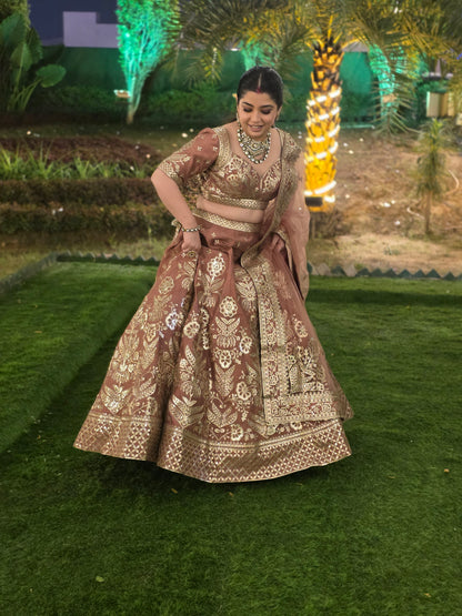 Praniri Hand Embroidered Lehenga