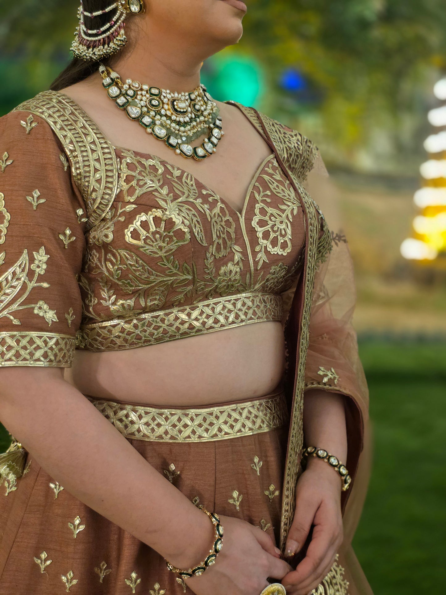 Praniri Hand Embroidered Lehenga