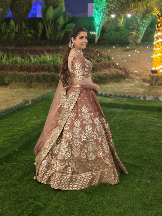 Praniri Hand Embroidered Lehenga