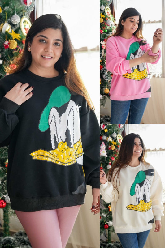 Amira Donald Duck Sweatshirt