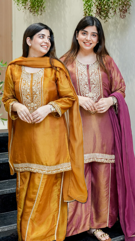 Ruva Embroidered Suit Set