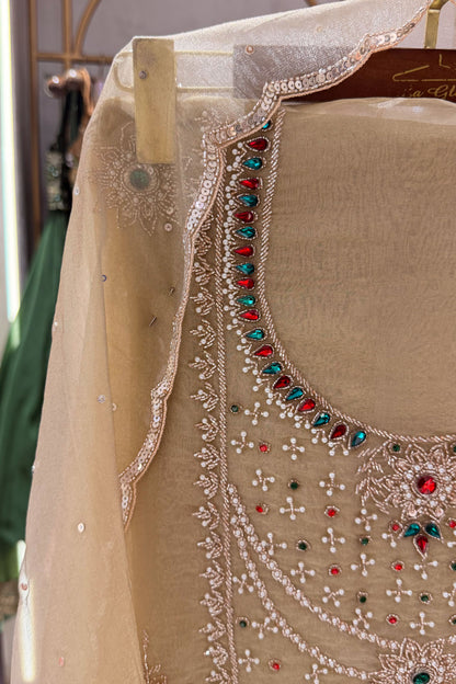 Rimsha Hand Embroidered Unstitched Suit Set