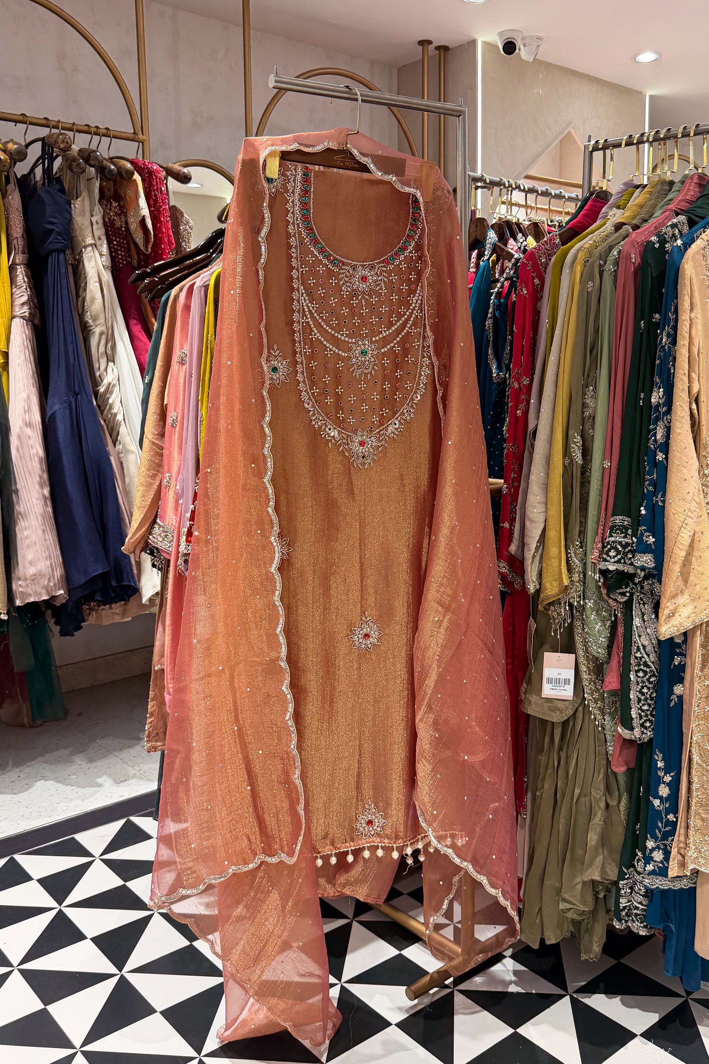 Rimsha Hand Embroidered Unstitched Suit Set