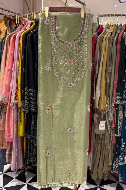 Rimsha Hand Embroidered Unstitched Suit Set