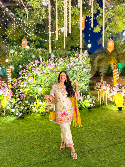 Nivraya Hand Embroidered Suit Set