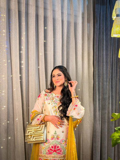 Nivraya Hand Embroidered Suit Set