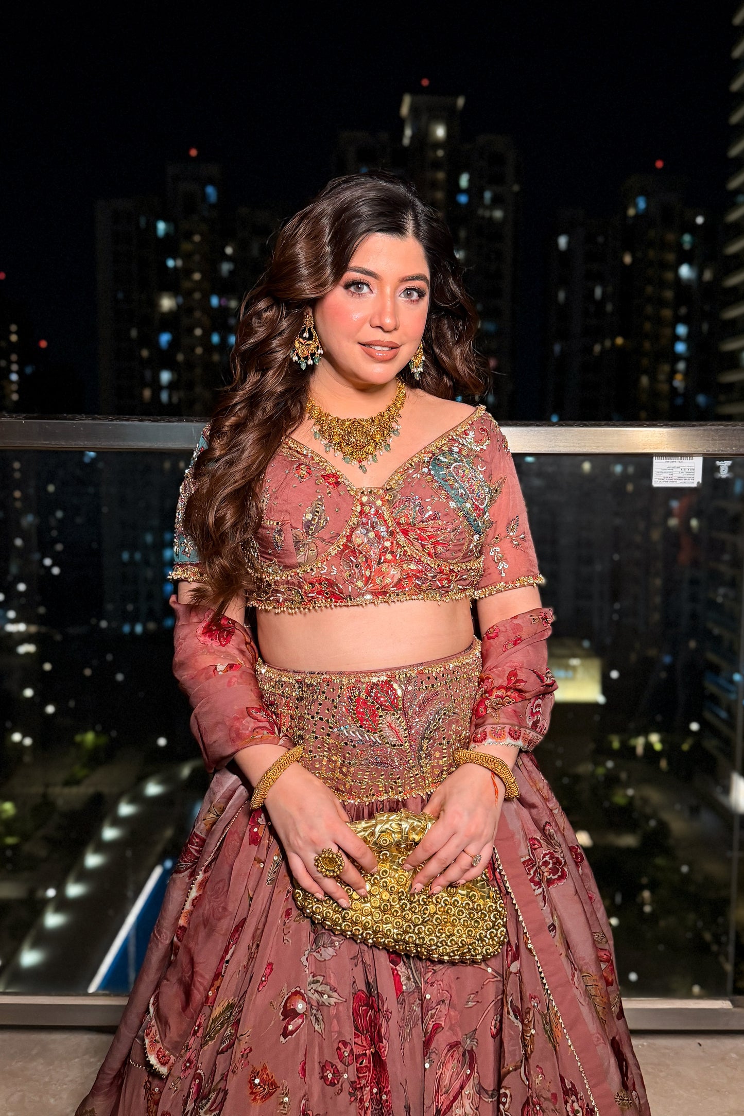 Jeesha Floral Hand Embroidered Lehenga