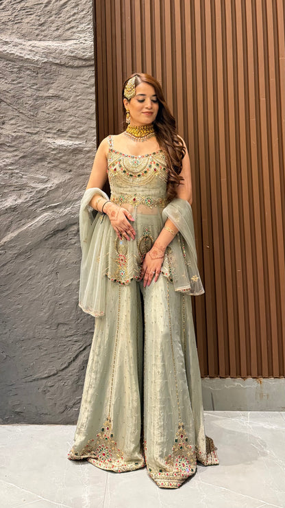 Nayira Hand Embroidered Suit Set