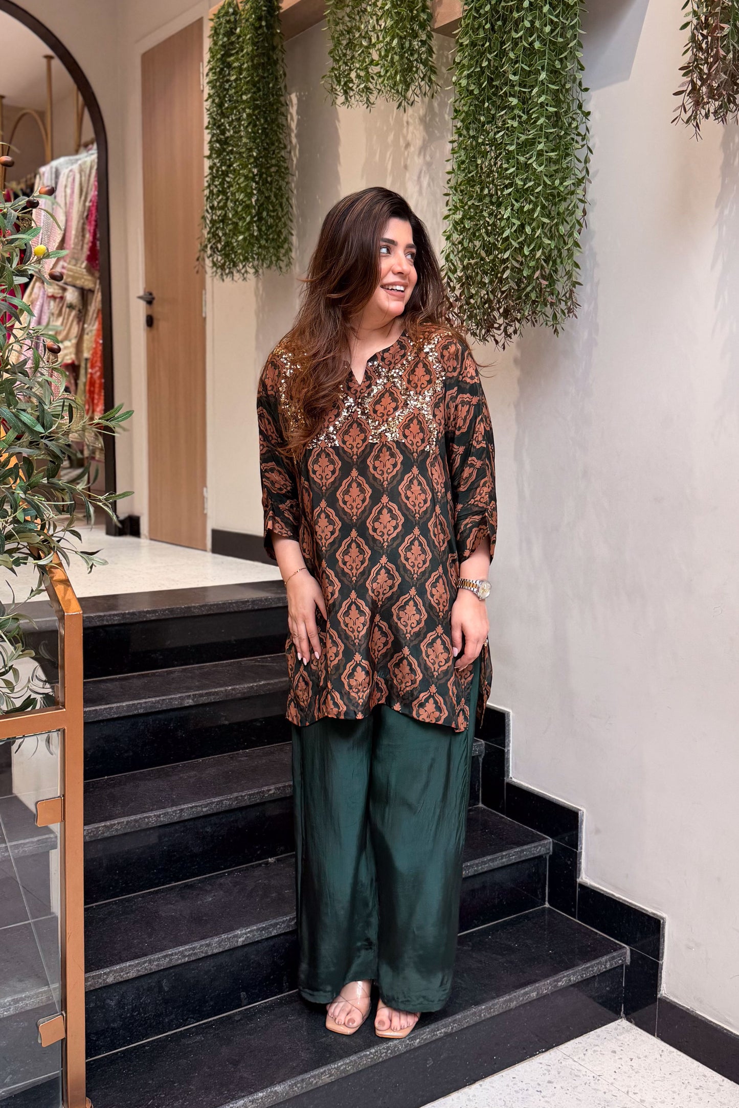 Anam Embroidered Co ord Set