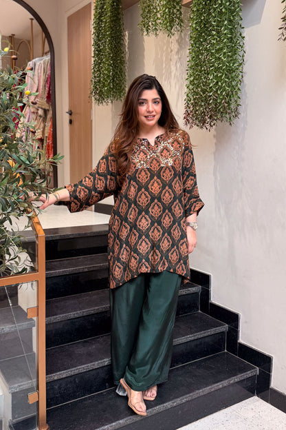 Anam Embroidered Co ord Set