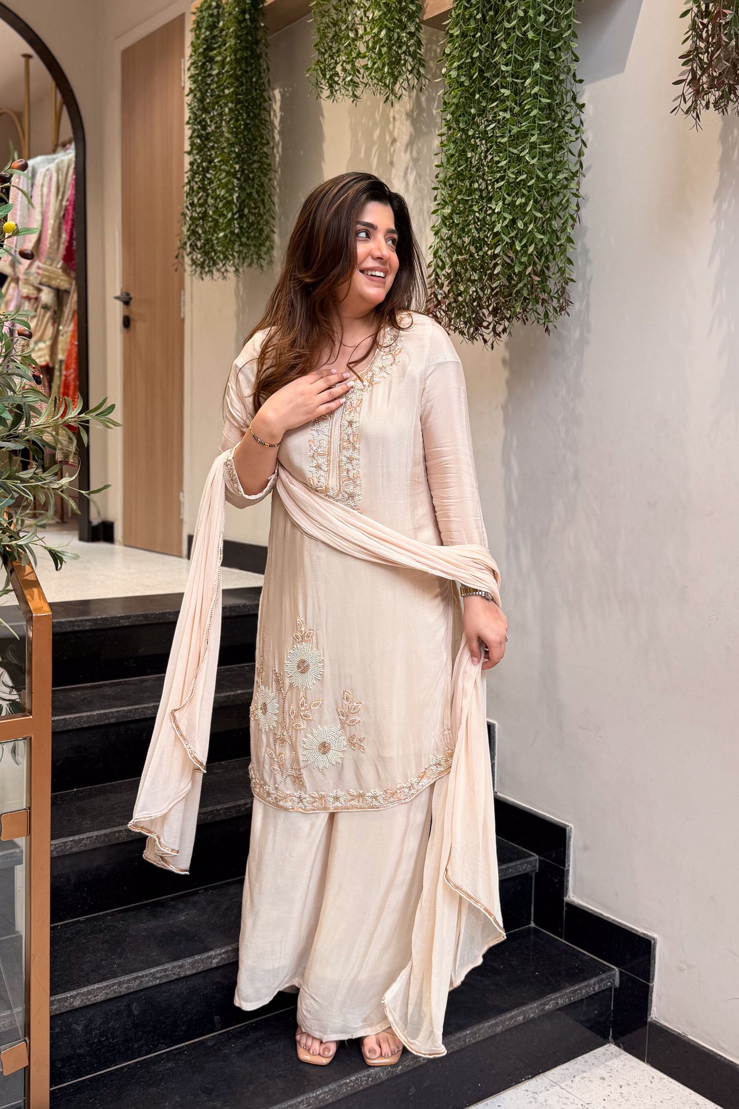 Advika Hand Embroidered Suit Set