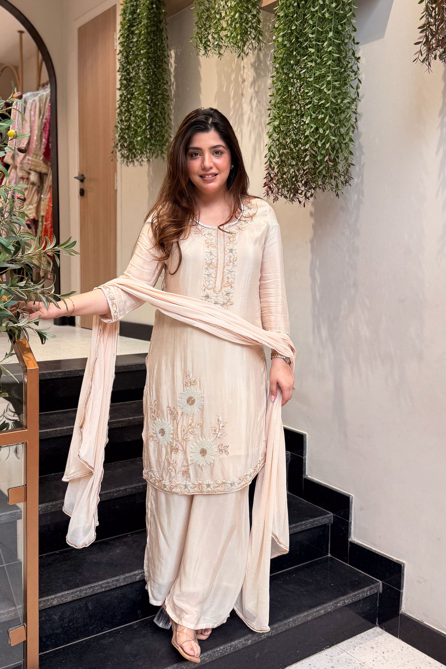 Advika Hand Embroidered Suit Set