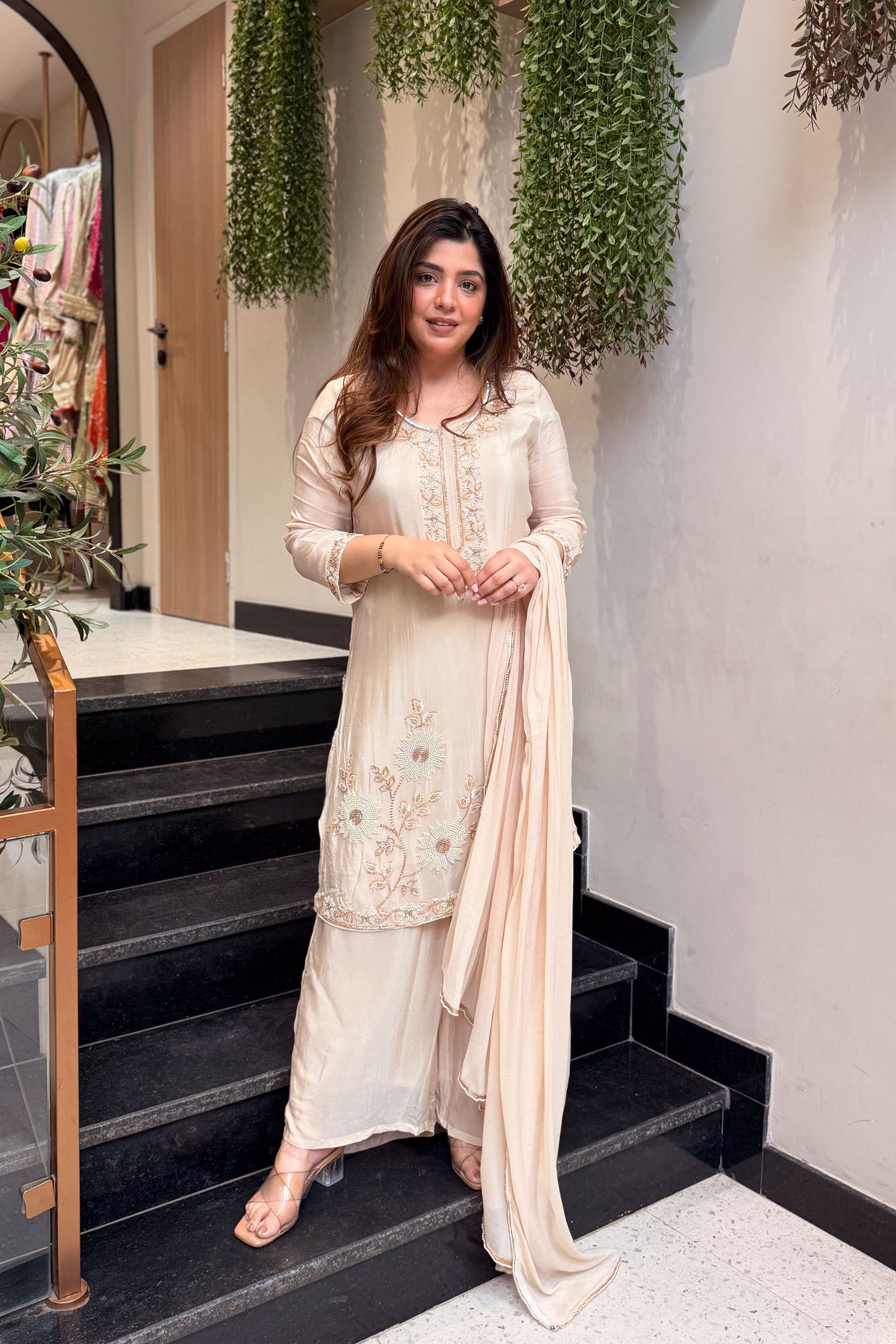 Advika Hand Embroidered Suit Set