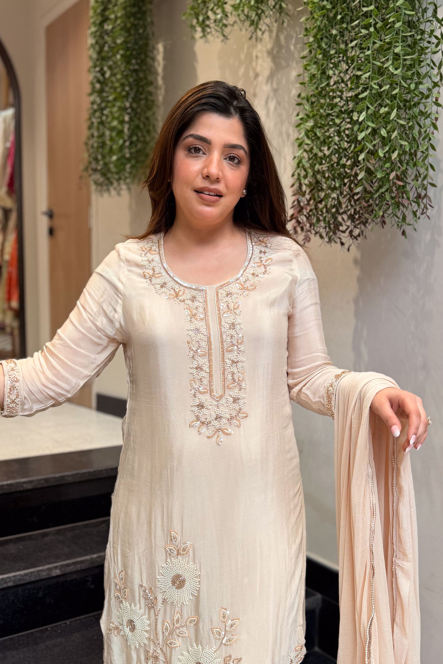 Advika Hand Embroidered Suit Set