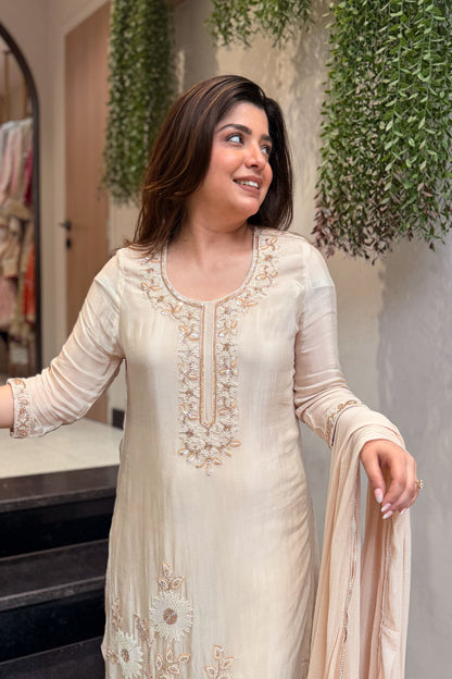 Advika Hand Embroidered Suit Set