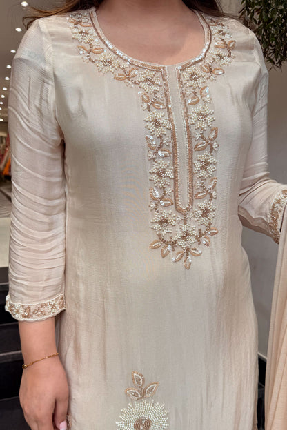 Advika Hand Embroidered Suit Set