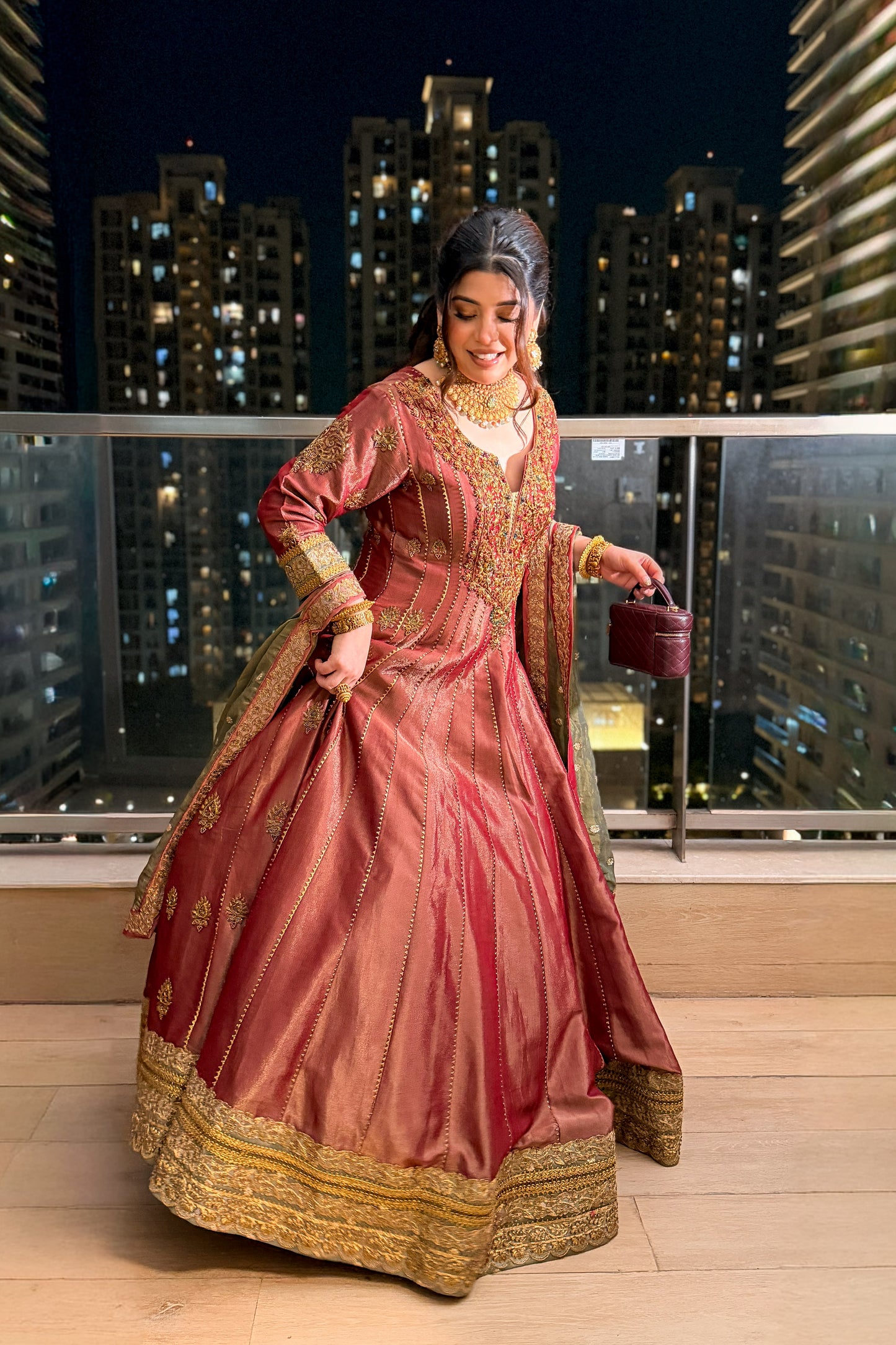 Iraisha Hand Embroidered Anarkali with Dupatta