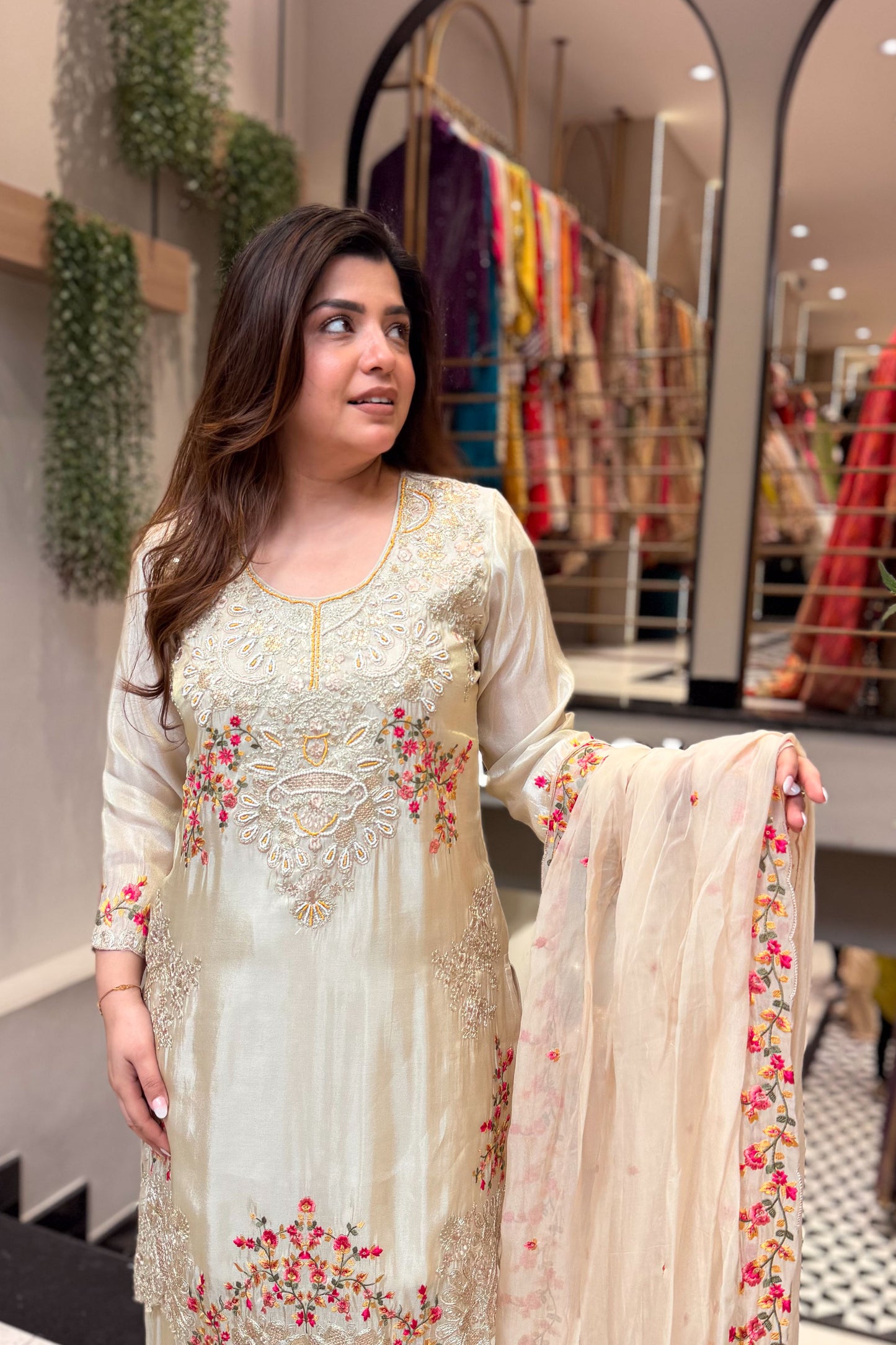 Rima Hand Embroidered Suit Set