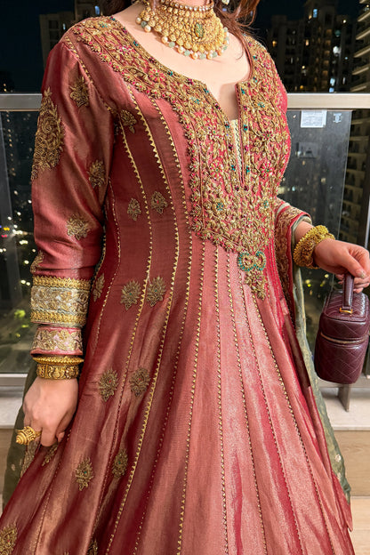 Iraisha Hand Embroidered Anarkali with Dupatta