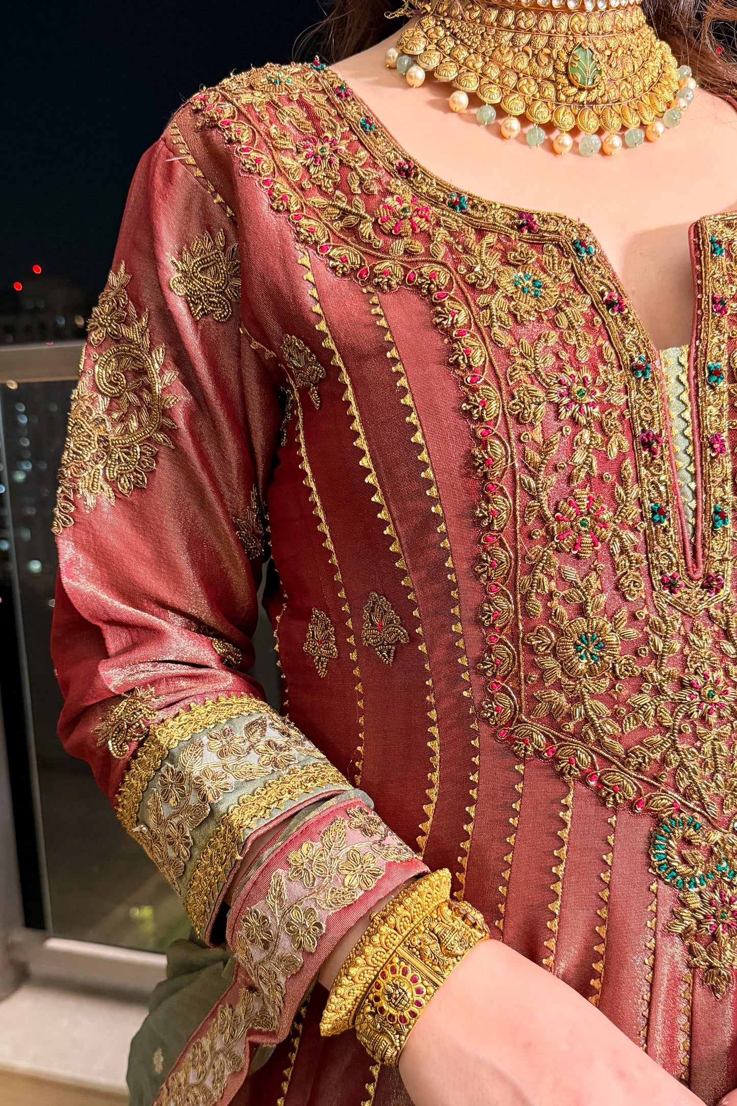 Iraisha Hand Embroidered Anarkali with Dupatta