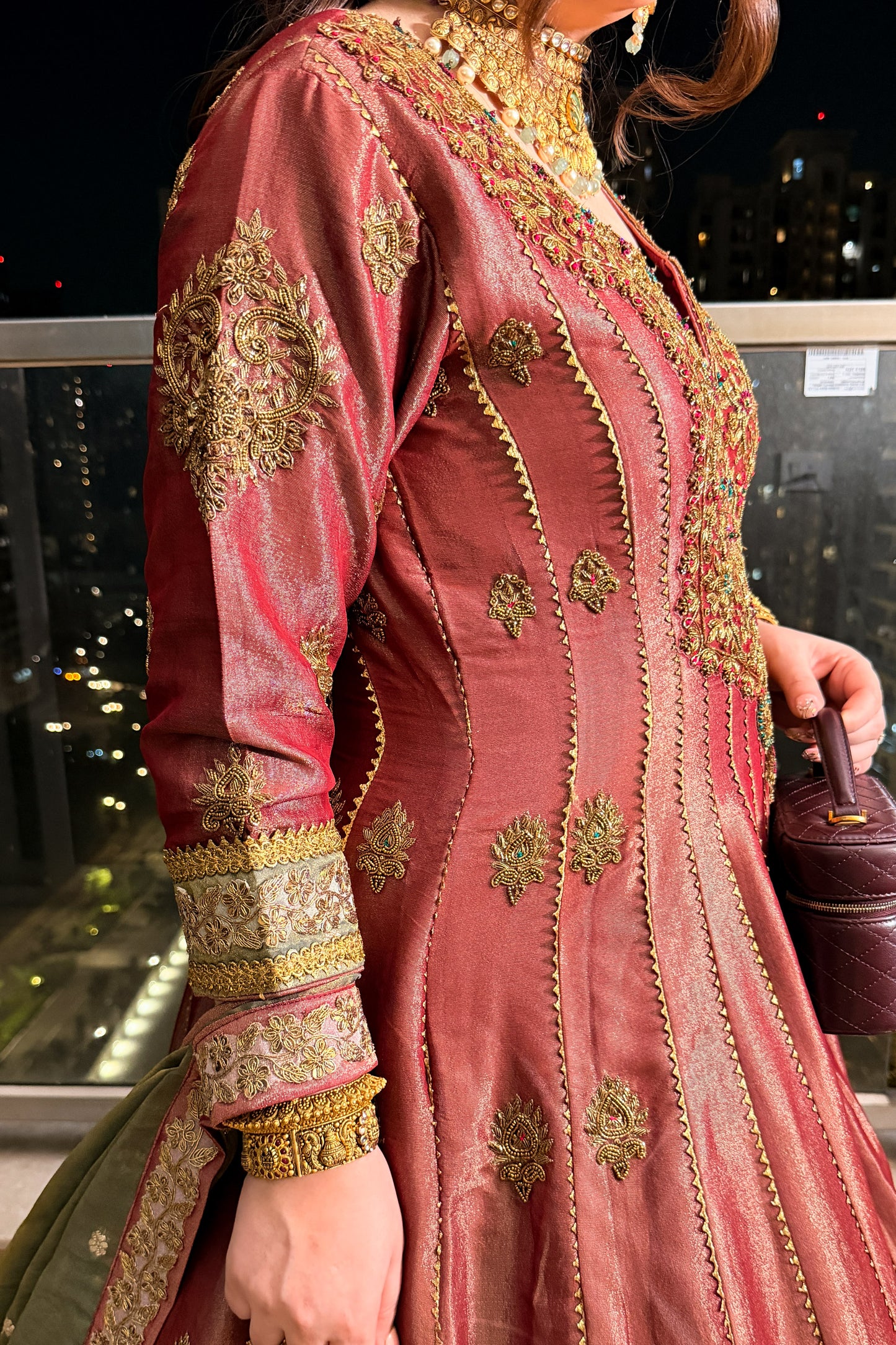 Iraisha Hand Embroidered Anarkali with Dupatta