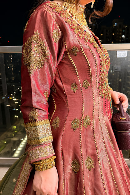 Iraisha Hand Embroidered Anarkali with Dupatta