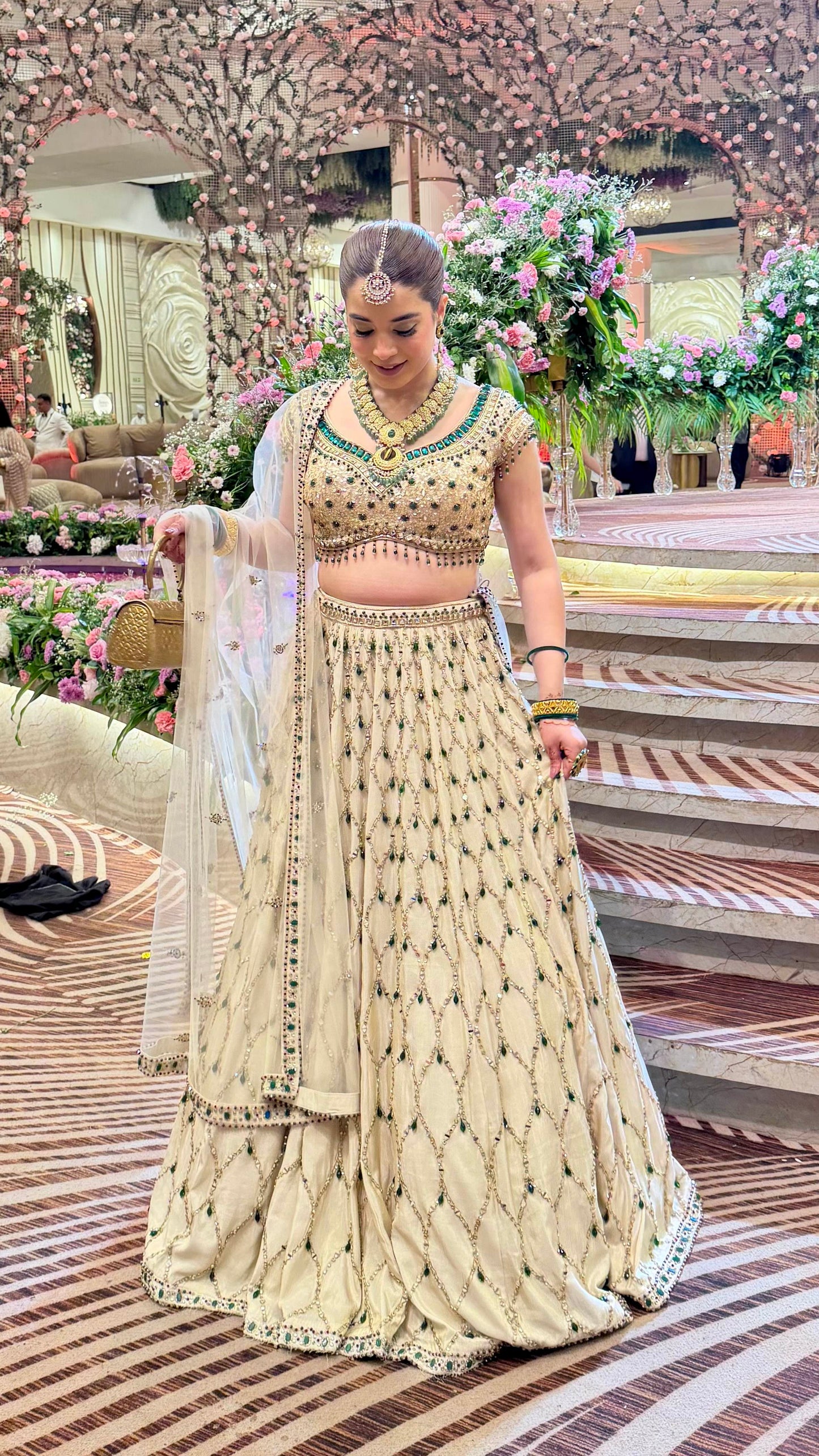 Kairya Hand Embroidered Lehenga