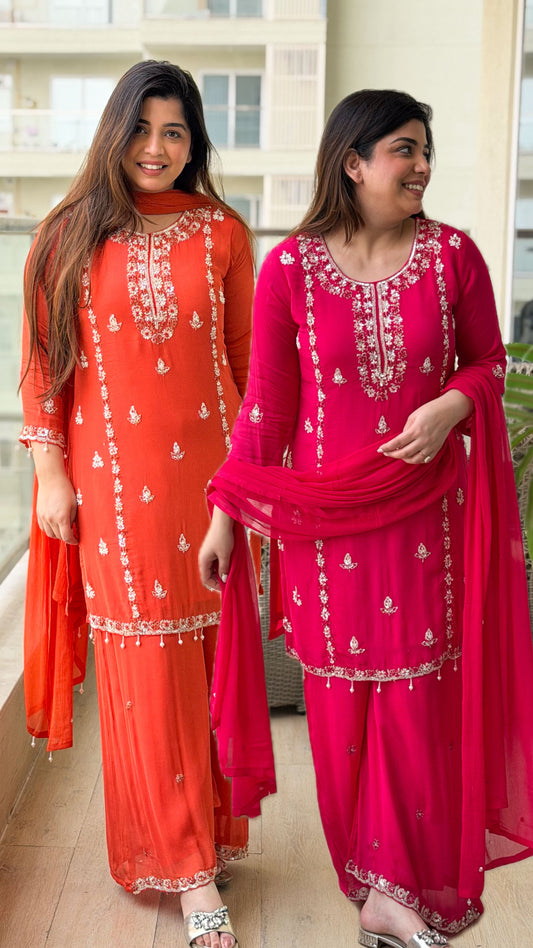 Gurbani Embroidered Suit Set