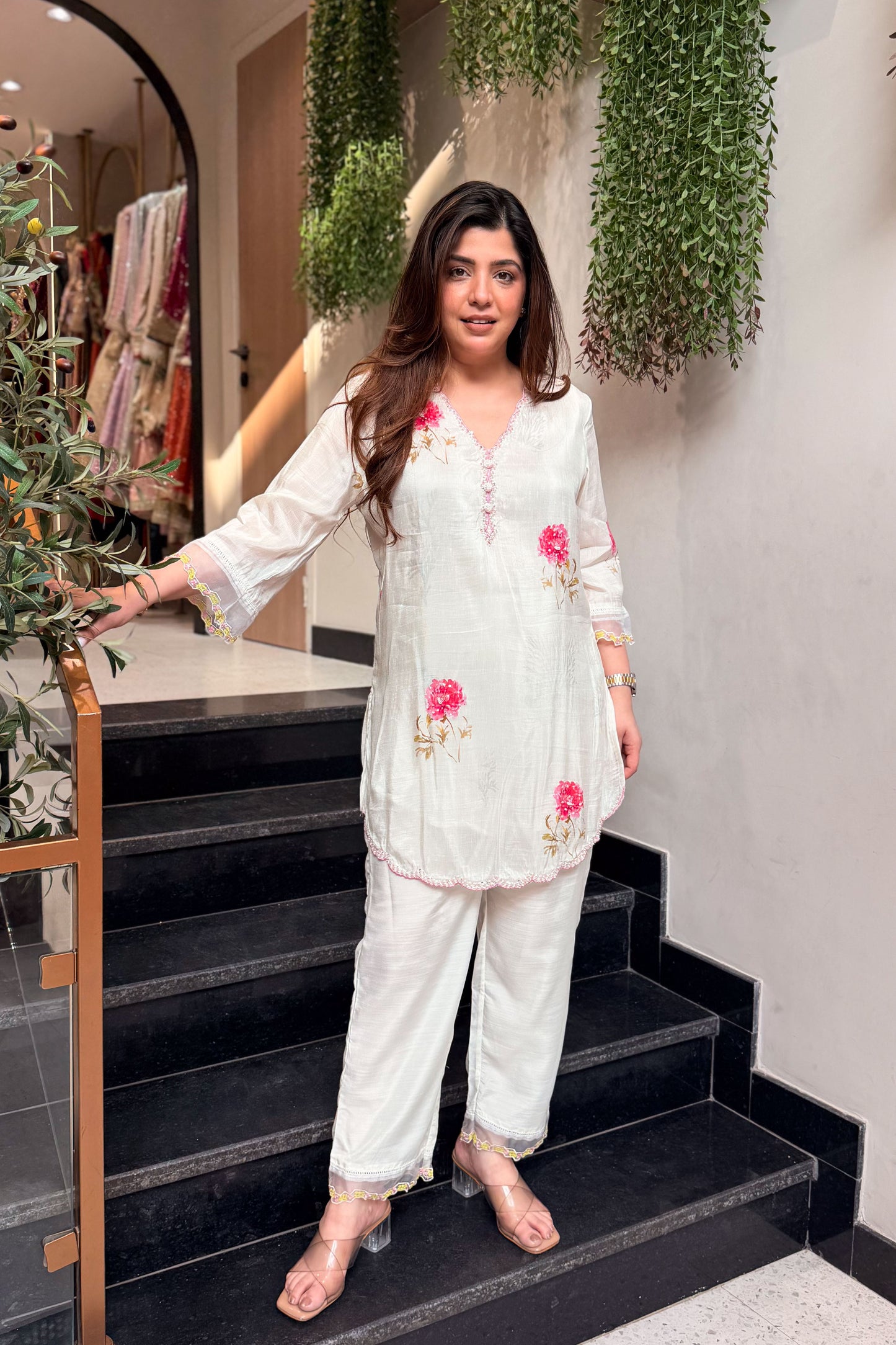 Aavanya Floral Embroidered Co ord Set