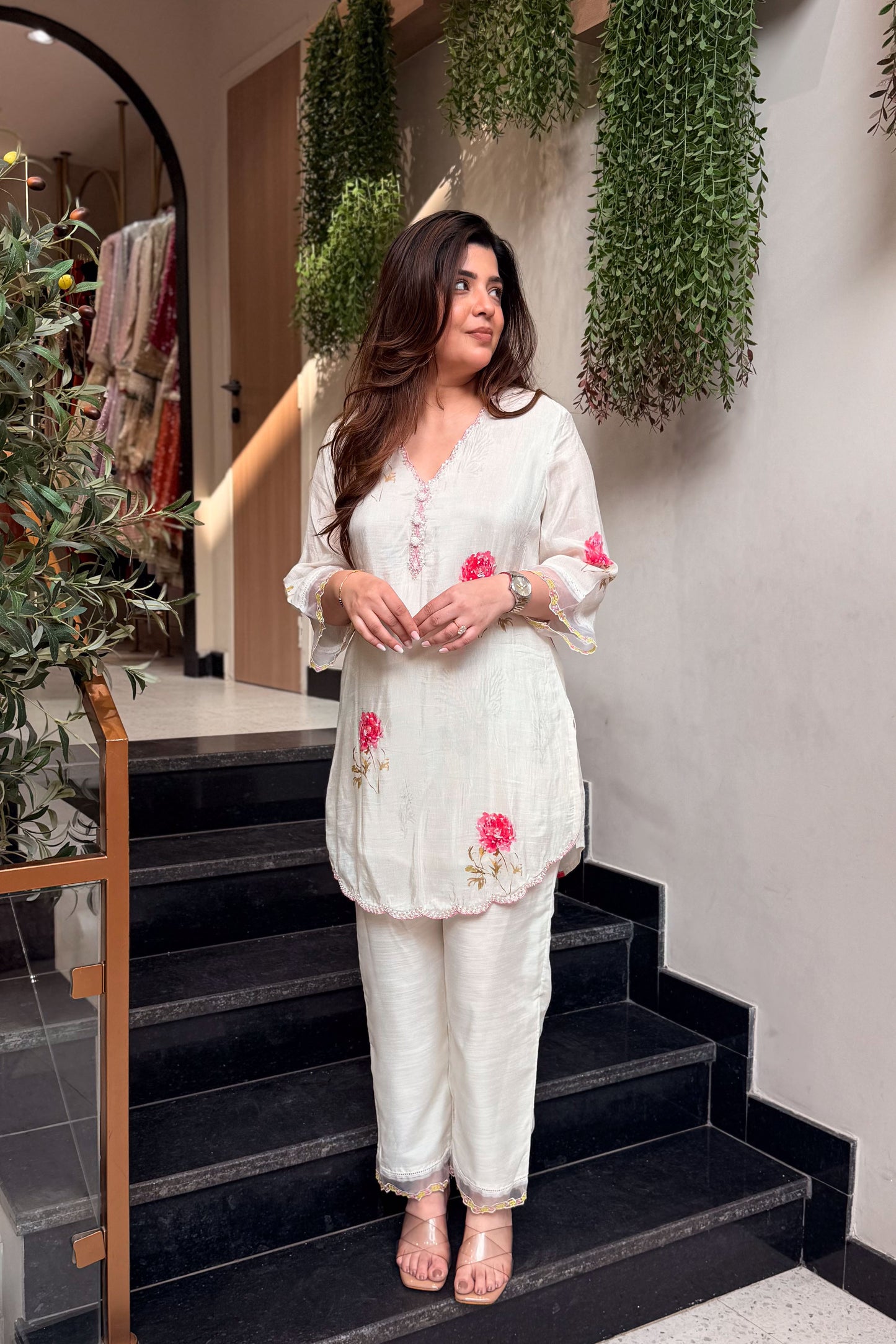 Aavanya Floral Embroidered Co ord Set