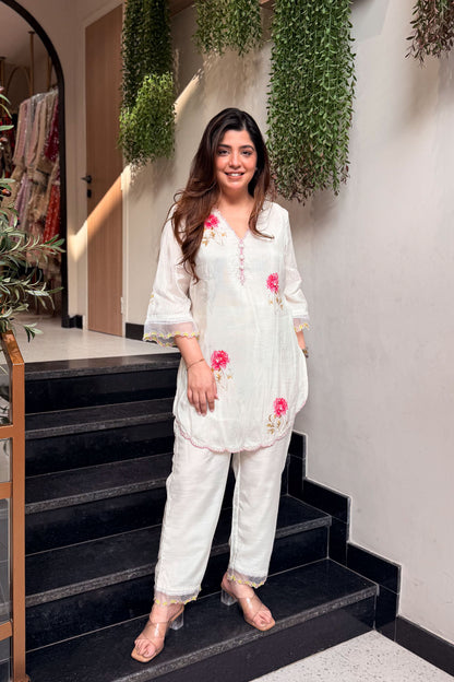 Aavanya Floral Embroidered Co ord Set