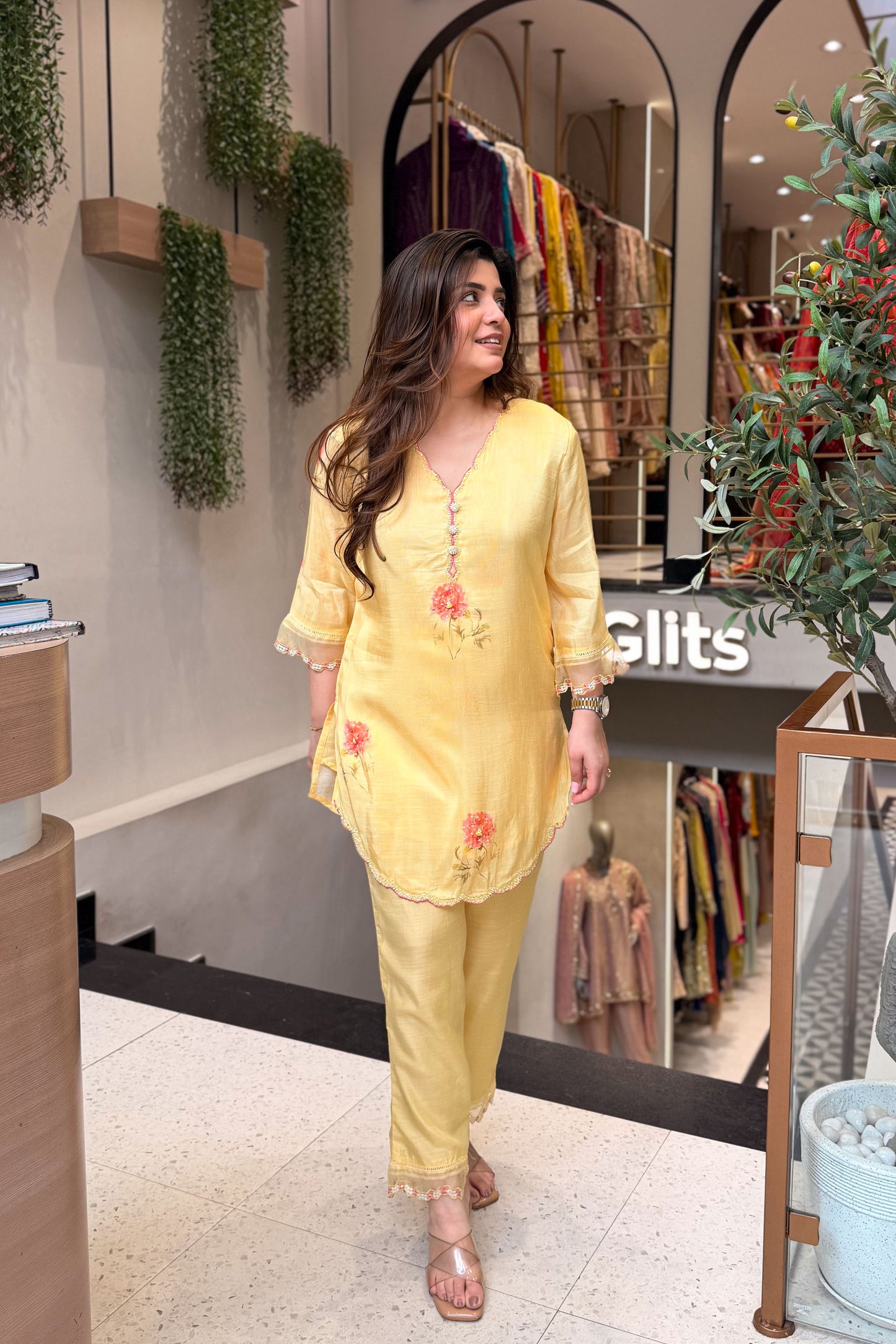 Aavanya Floral Embroidered Co ord Set