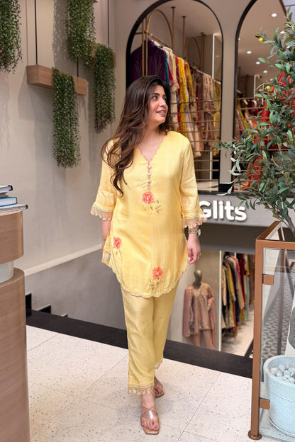 Aavanya Floral Embroidered Co ord Set