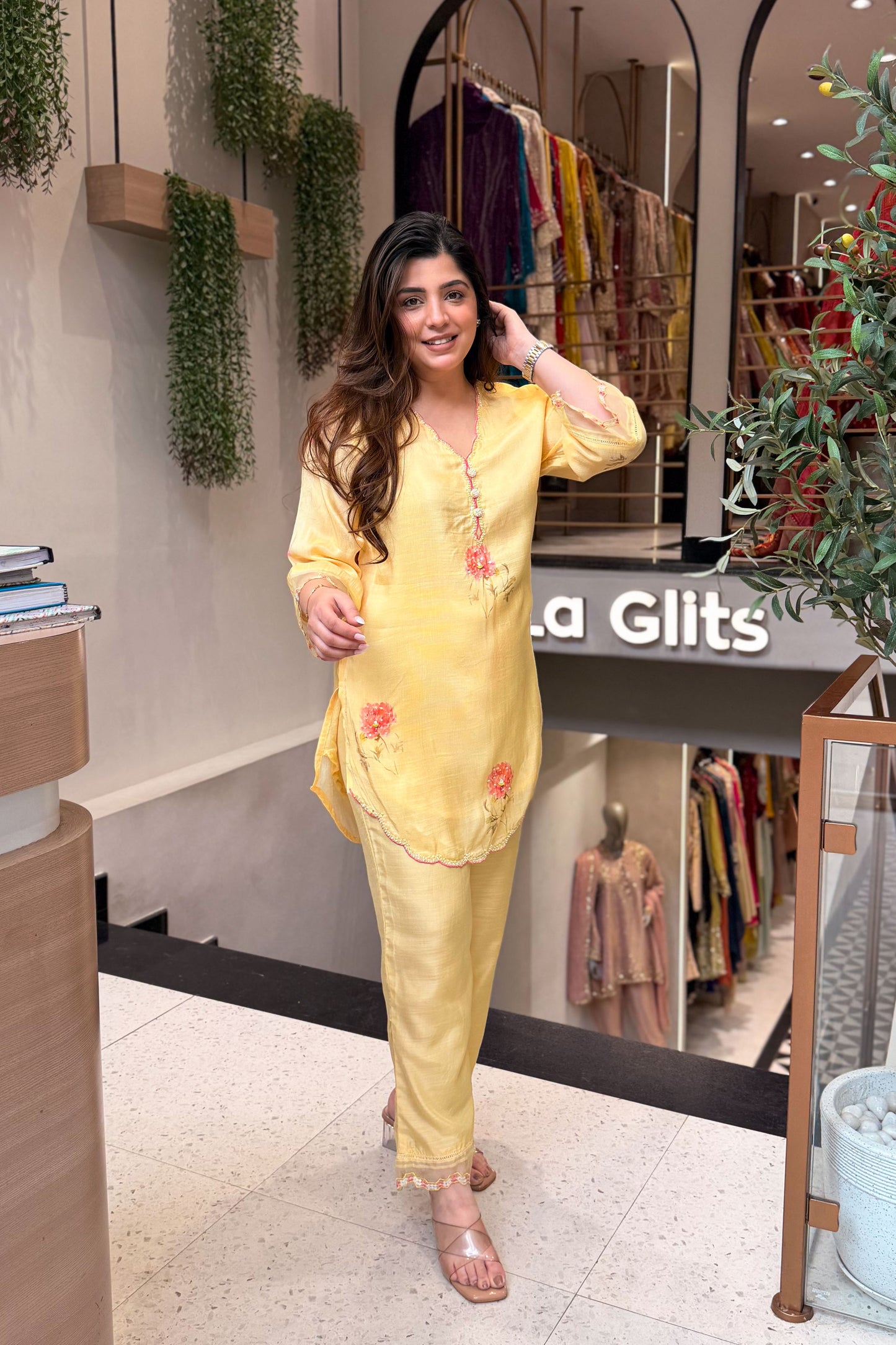 Aavanya Floral Embroidered Co ord Set