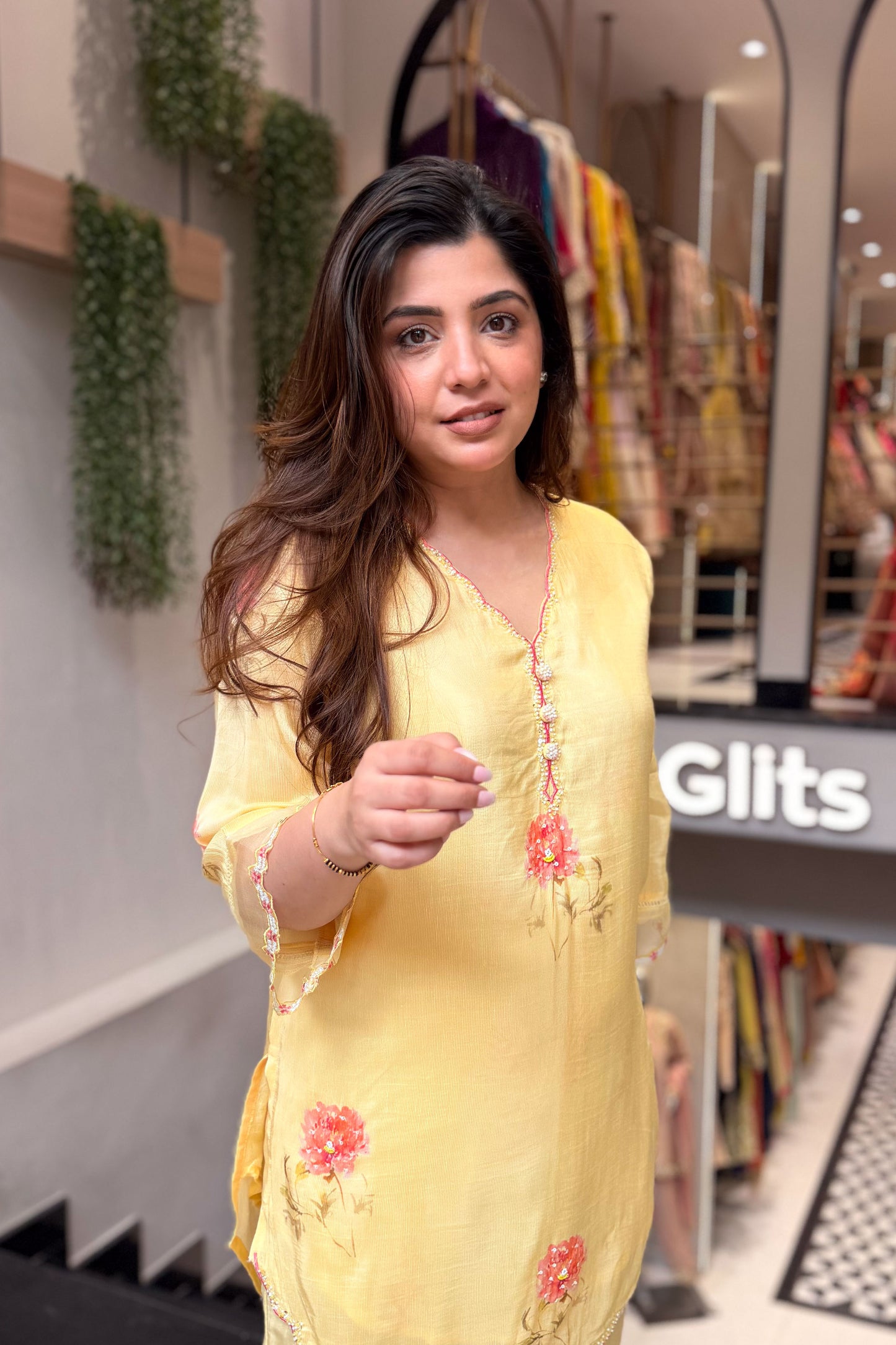 Aavanya Floral Embroidered Co ord Set